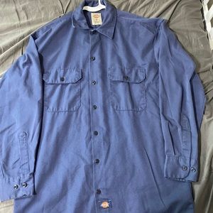 Dickies Long sleeve button down shirt.